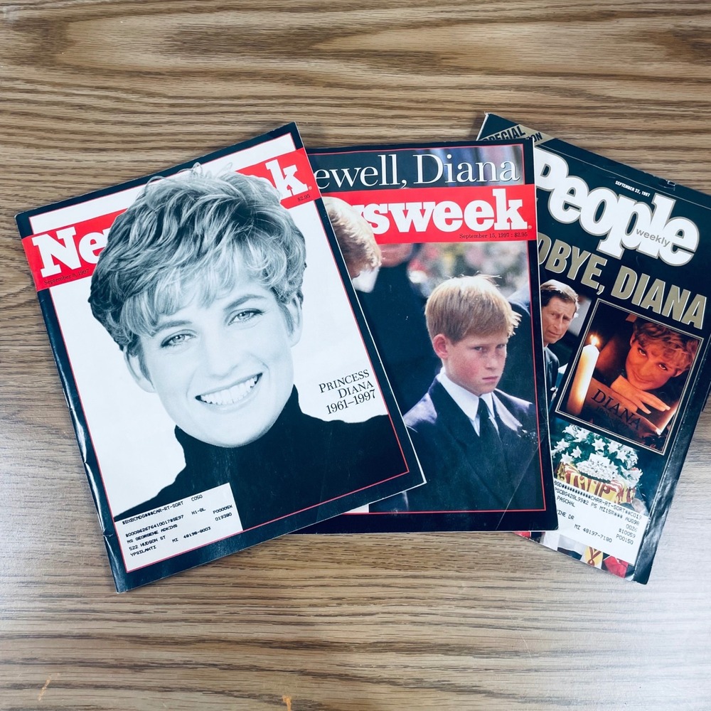 Princess Diana Commemorative Newsweek People Magazines 1997 Farewell‎ Goodbye